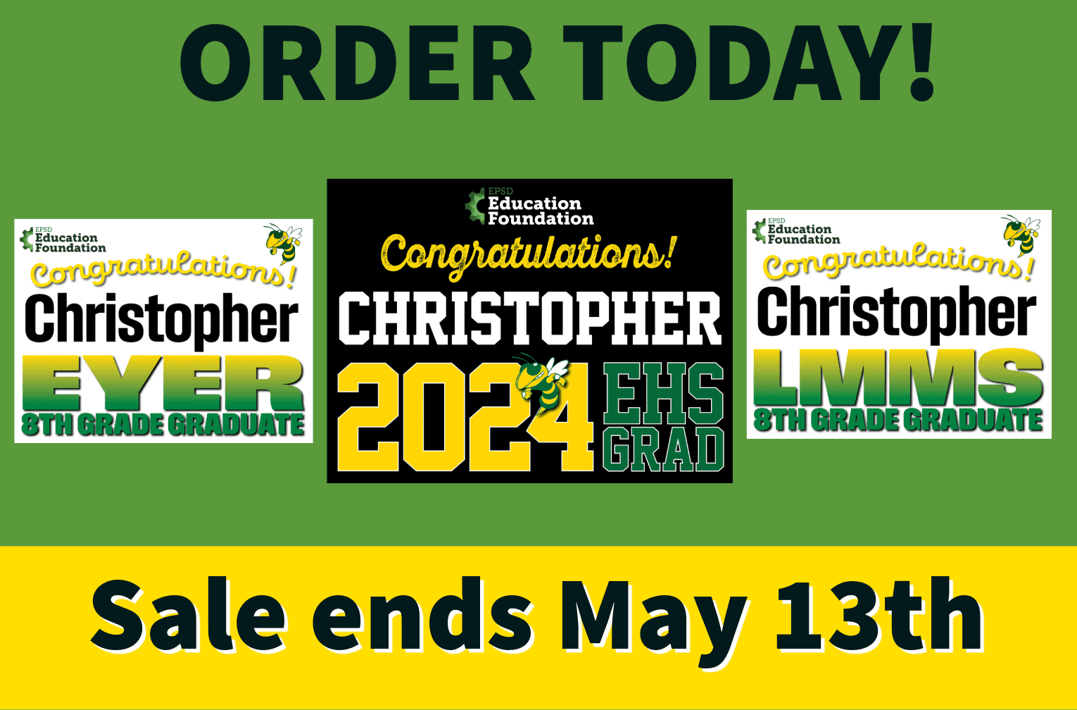 Order your EHS and Middle School Signs TODAY Emmaus High School