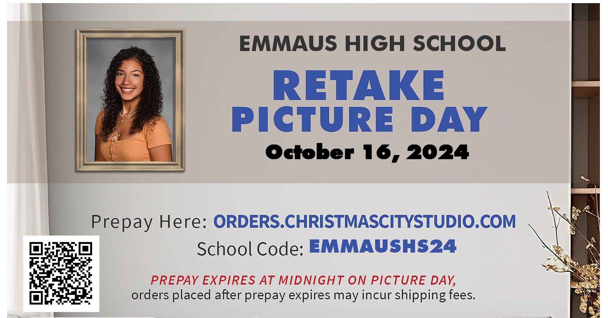 EHS Picture Retake Day Reminders 24-25